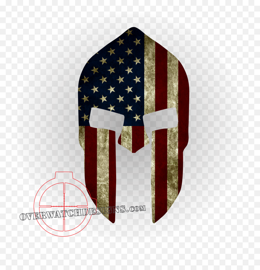 American Flag Spartan Helmet - Spartan Helmet With American Flag Png,American Flag Logo