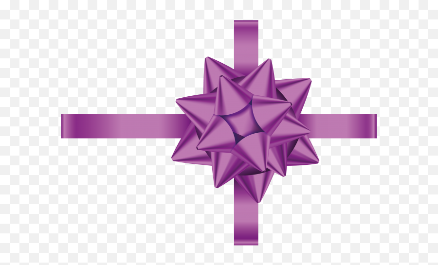 Transparent Gift Bow Png - Png Bow On Gift,Gift Bow Png