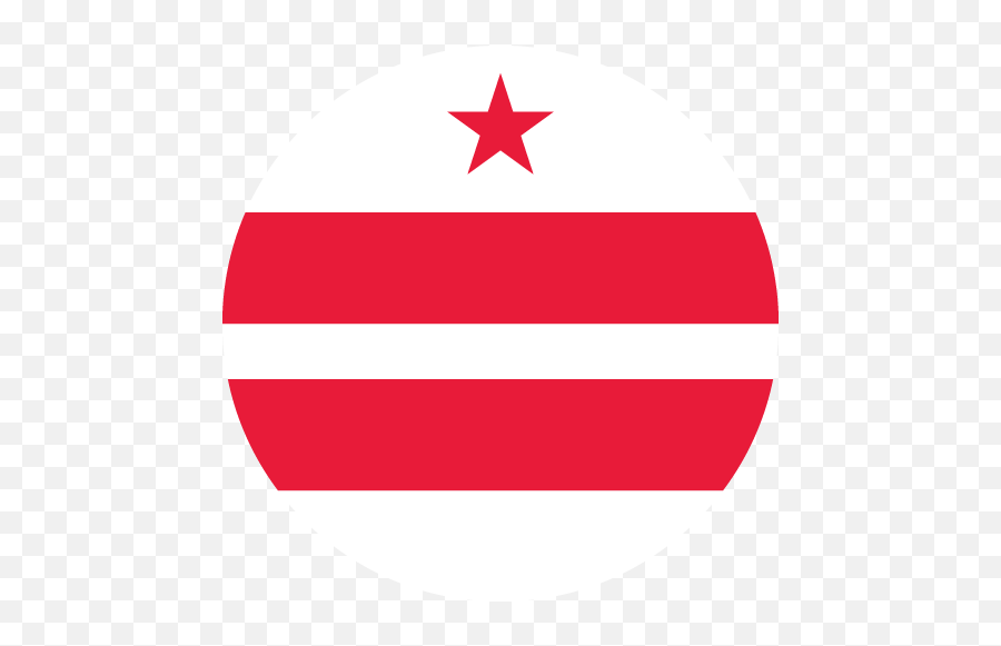 Vector Country Flag Of The District Columbia - Circle Png,Columbia Icon