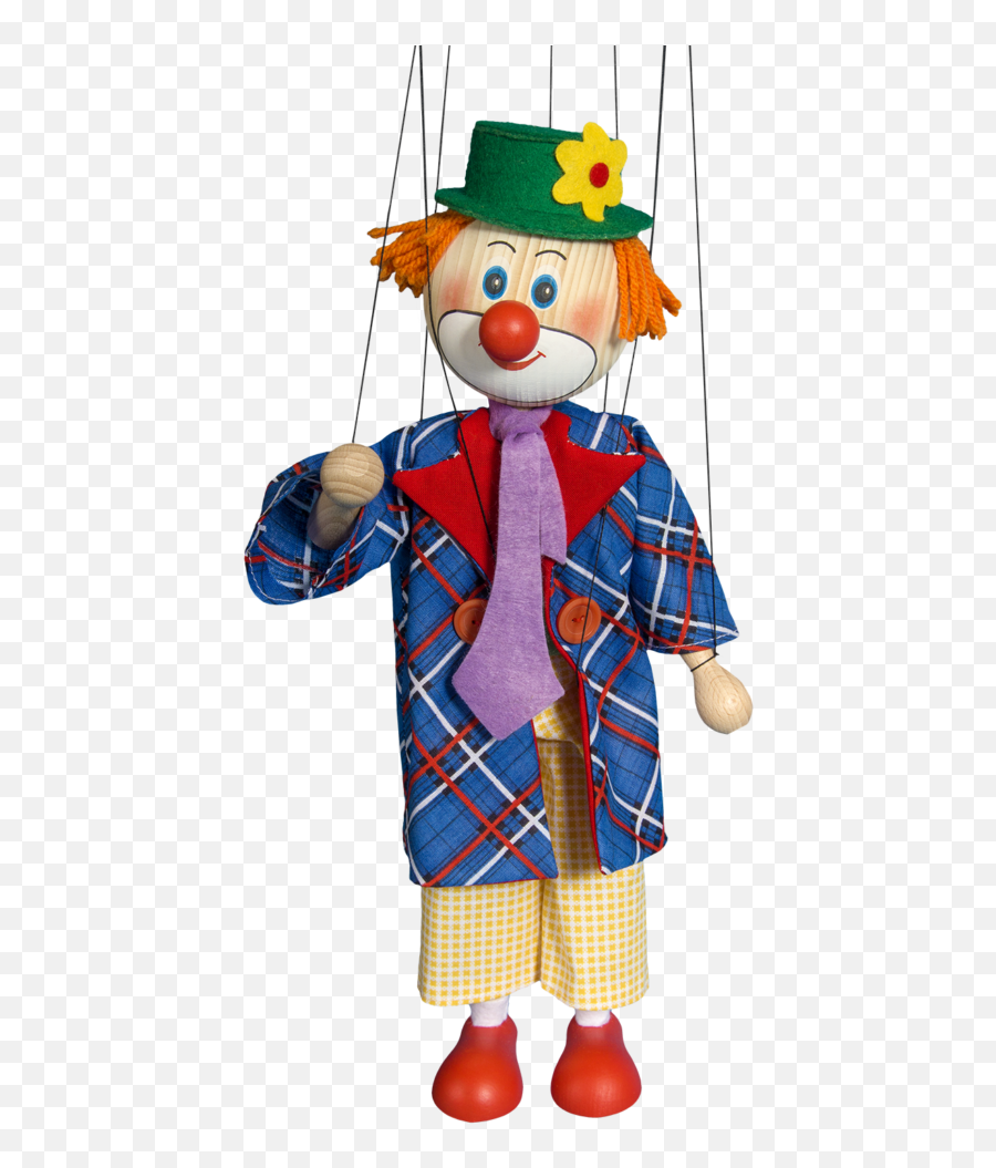Marionette Clown - String Clown Puppet Png,Clown Nose Png