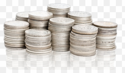 Silver Coins Transparent Png - Background