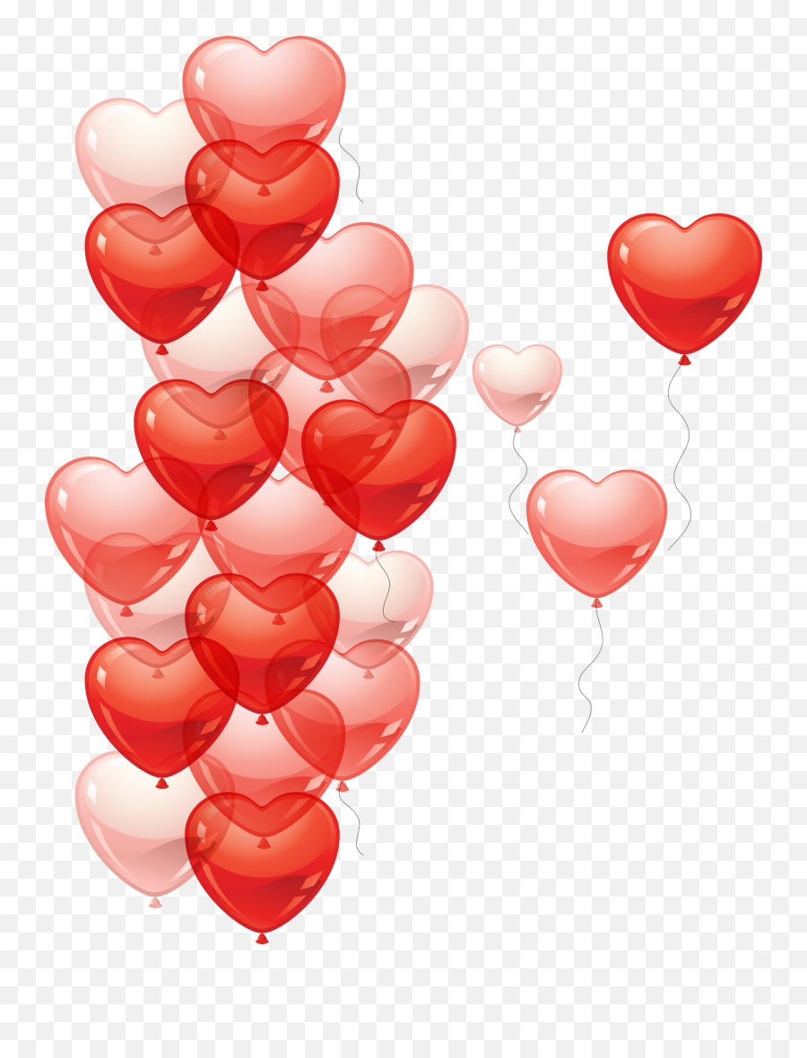 Heart Shape Ballons For Web Designing Png Images Download - Heart Balloon Png,Web Designing Png