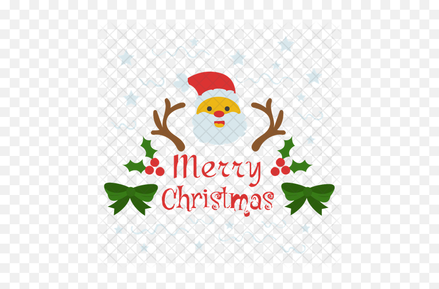 Merry Christmas Icon Of Flat Style - Merry Christmas Logo Png,Christmas Logo Png