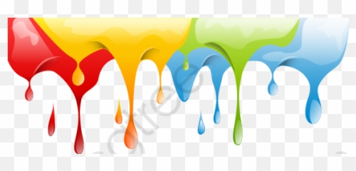 Download Free Png Colorful Paint Drops Bright - Biglietti Da Visita Pittore