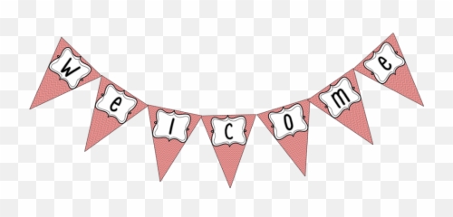 Youtube Banner Template Png - Welcome Flag