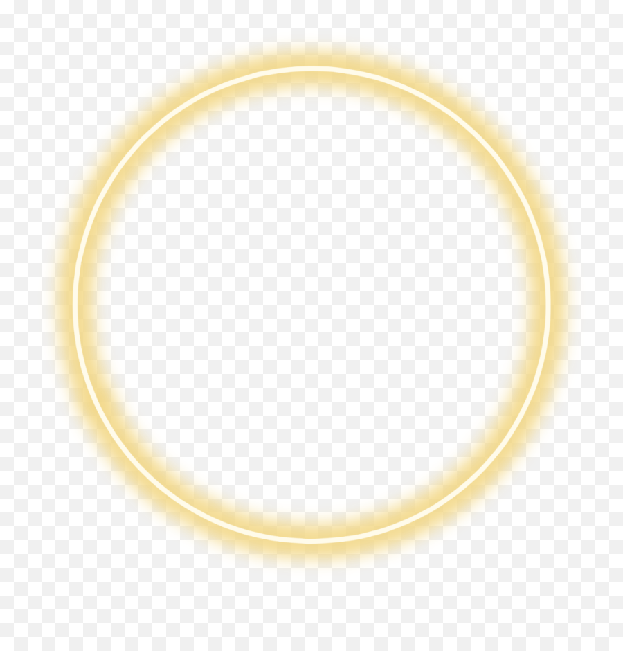 Yellow Neon Circle Png - Neon Circle Png Yellow,Yellow Glow Png