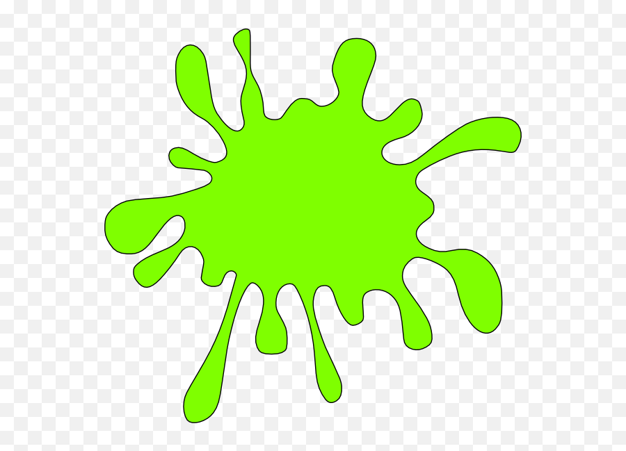 Lime Green Ink Spot Clip Art - Vector Clip Art Green Paint Splatter Clipart Png,Ink Png