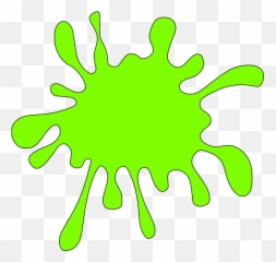 Lime Green Ink Spot Clip Art - Vector Clip Art Green Paint Splatter Clipart Png,Ink Png