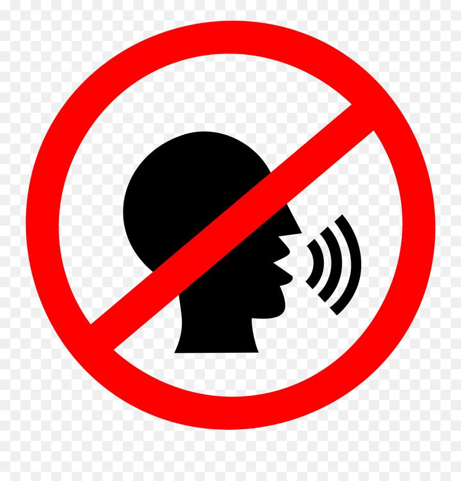 No Talking Sign Icons Png Free And Downloads - No Talking Sign Png,Free Png Downloads