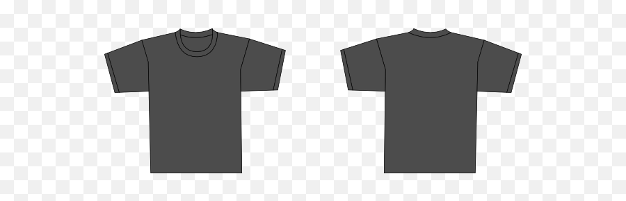 Gray Tshirt Clipart - Active Shirt Png,Black Shirt Template Png