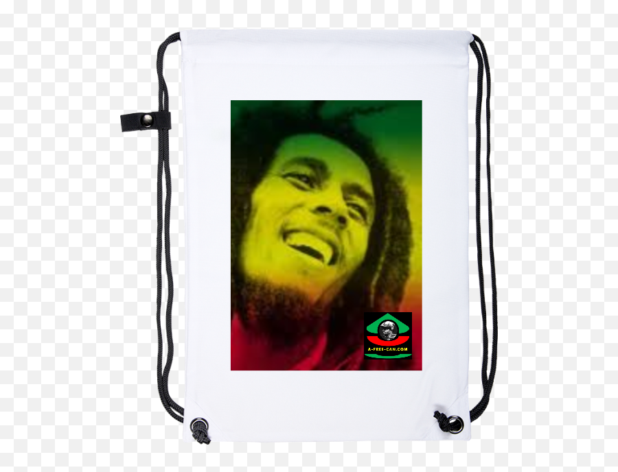 Berhane Selassie Bob Marley V1 By A - Freecancom Drawstring Backpack Bob Marley Png,Bob Marley Png