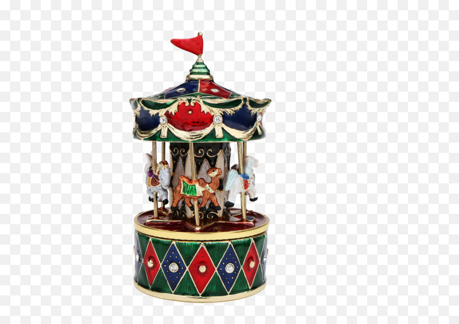 Revolving Animals Carousel Music Box - Christmas Tree Png,Carousel Png