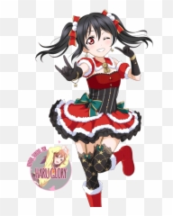 Yazawa Nico 27 Navidad - Anime Girl Christmas Outfit Cute Png,Nico Yazawa Png