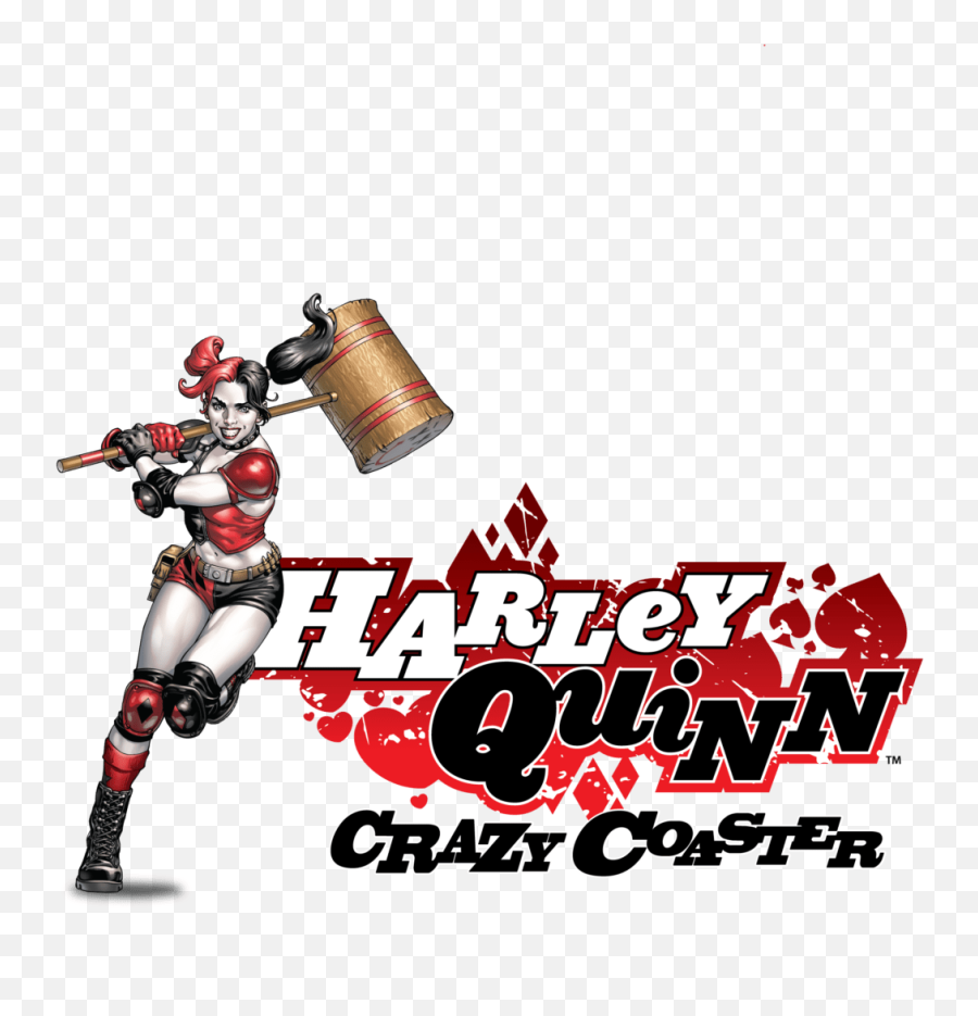 Harley Quinn Crazy Coaster Logo Clipart - Harley Quinn Logos Png,Harley Quinn Logo Png