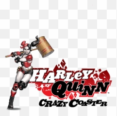 Harley Quinn Crazy Coaster Logo Clipart - Harley Quinn Logos Png,Harley Quinn Logo Png