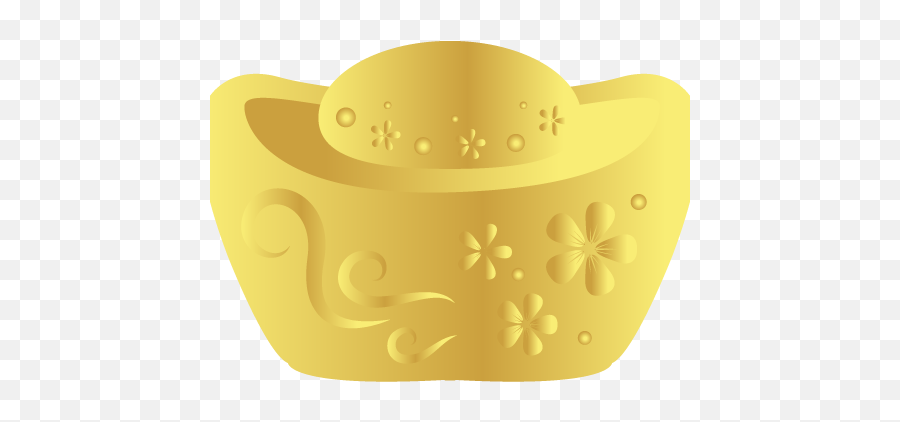 Chinese Ingot Png Free Download - Illustration,Gold Flowers Png