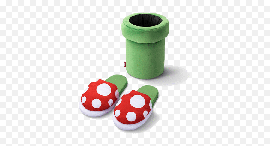 Super Mario Piranha Plant Slippers - Super Mario Home And Party Room Slippers Png,Piranha Plant Png