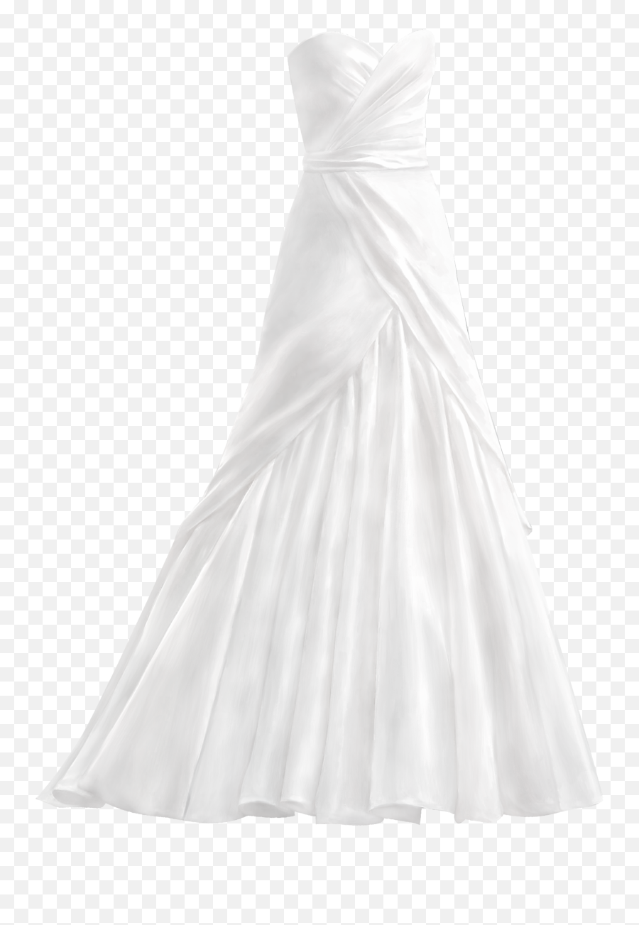 White Wedding Dress Png Clip Art - White Wedding Dress Png,White Dress Png