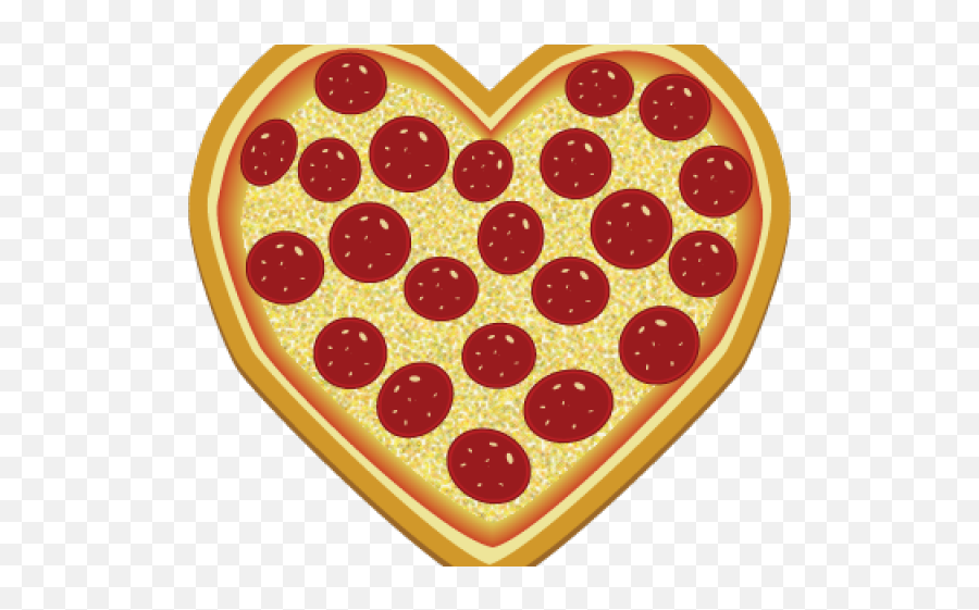 Pizza Clipart Heart Shape - Clipart Heart Shaped Pizza Png,Pizza Clipart Transparent