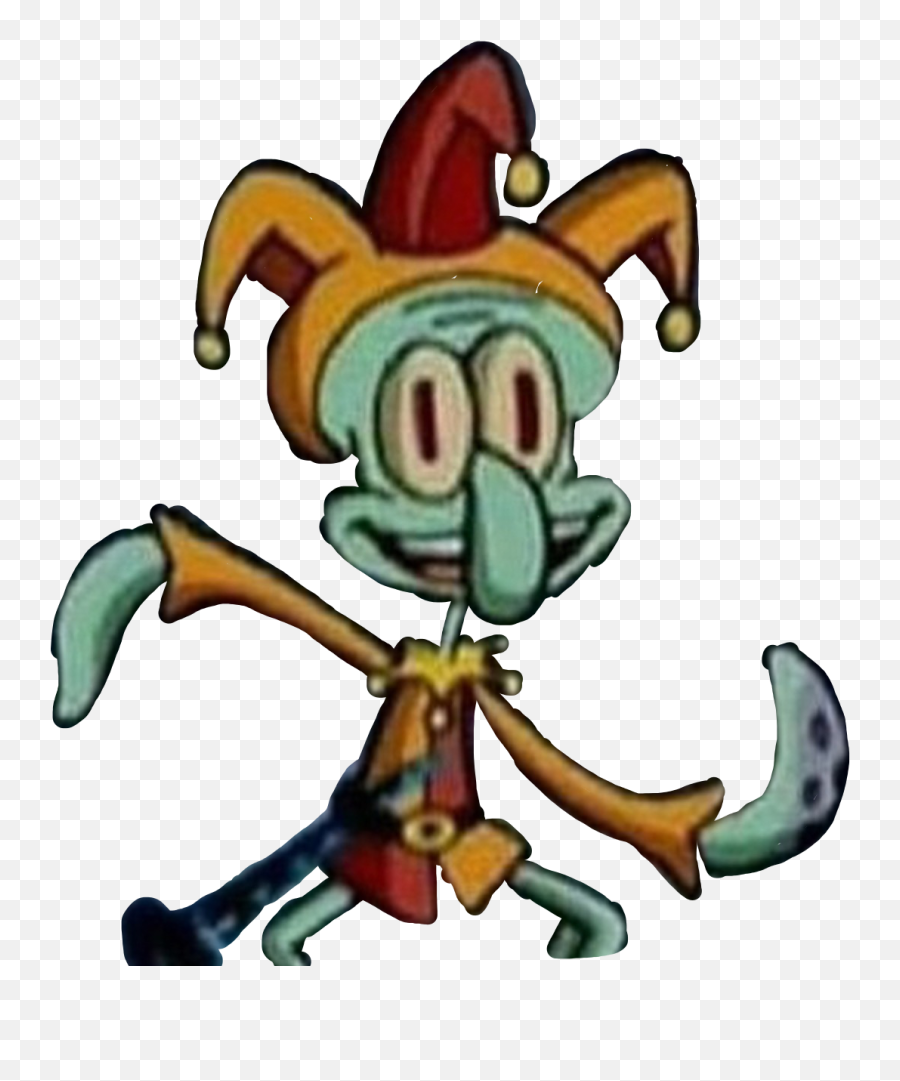 Download Hd Spongebob Squidward - Squidward Jester Png,Squidward Transparent