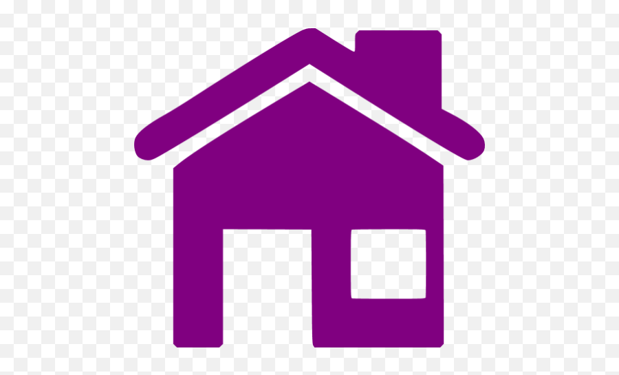 Purple Home 5 Icon - Blue Home Icon Png,Violet Png