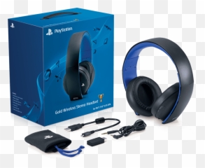 Wireless Stereo Headset - Playstation Gold png