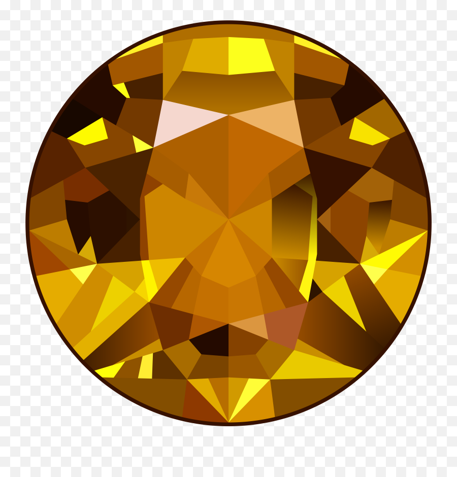 Gem Yellow Transparent Png Clipart - Yellow Gem Png,Gemstones Png