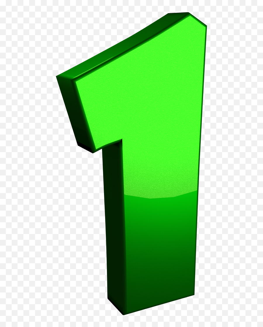 3d Numbers Set - Parallel Png,Number One Png