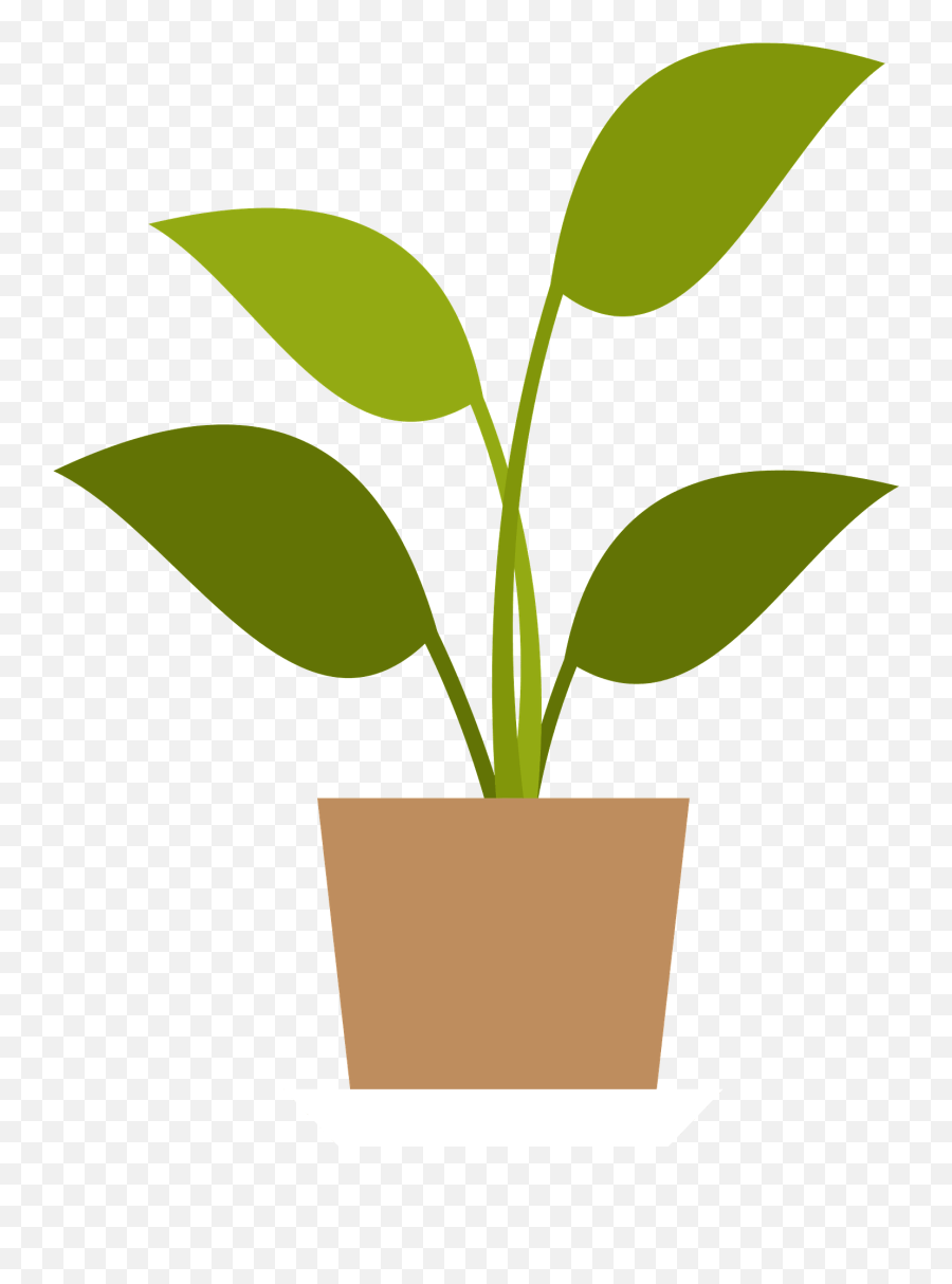 Potted Plant Clipart - Vector Plant Silhouette Png,Potted Plant Png