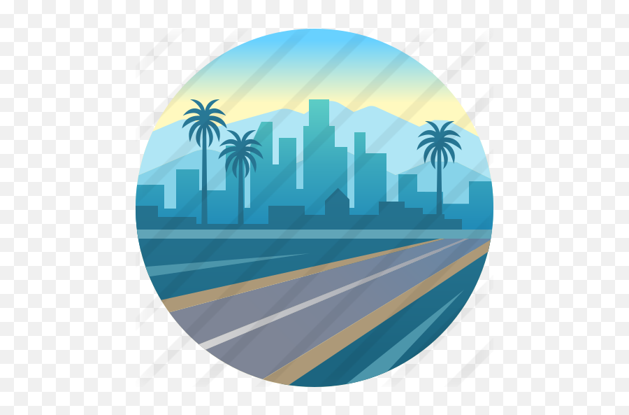 Los Angeles - Los Angeles Flat Icons Png,Los Angeles Png