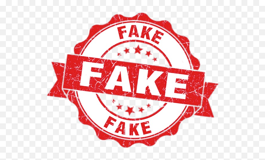 Fake Round Stamp Transparent Png - Fake News Symbol Png,Stamp Png
