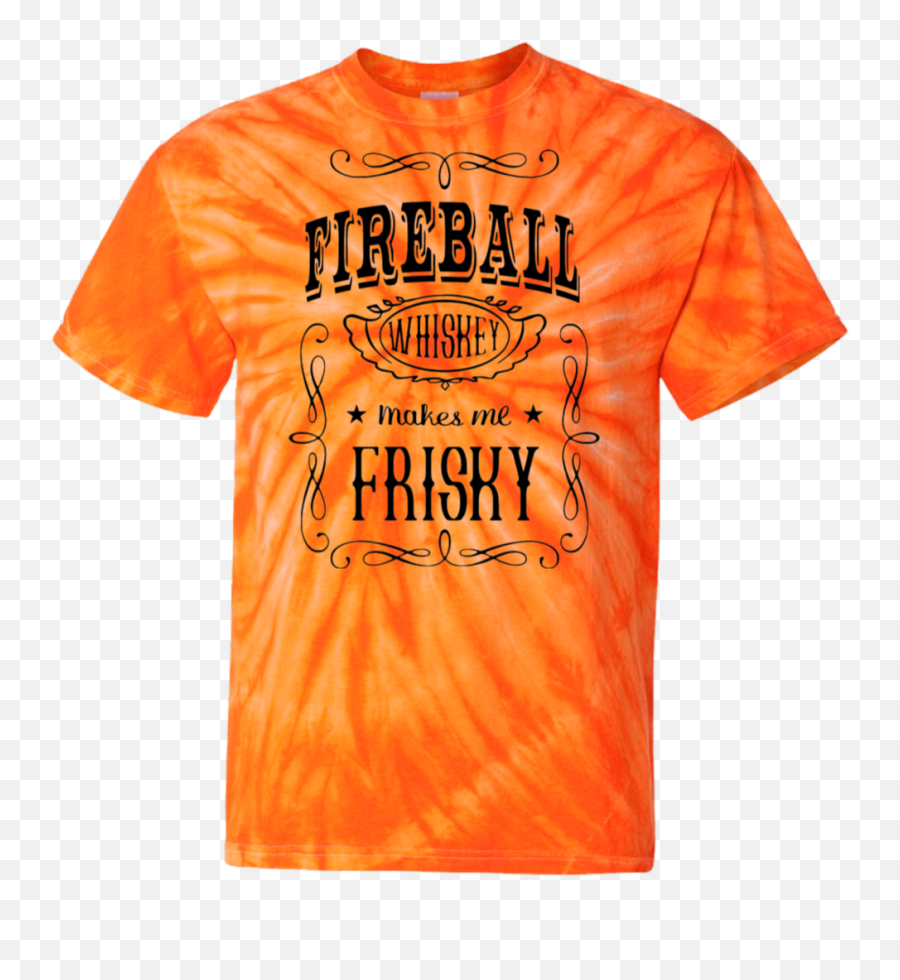 Fireball Whiskey Cotton Tie Dye T - Shirt U2013 Weth3eegirlsu0026co Trippie Redd Excitement Merch Png,Fireball Whiskey Png