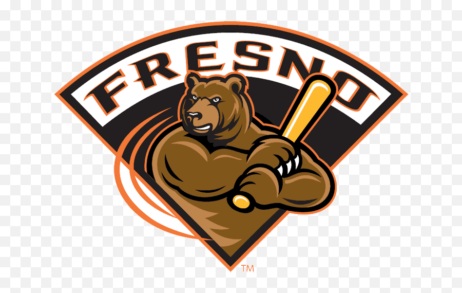 Grizzly Bear Swinging A Baseball Bat - Fresno Grizzlies Png,Grizzlies Logo Png