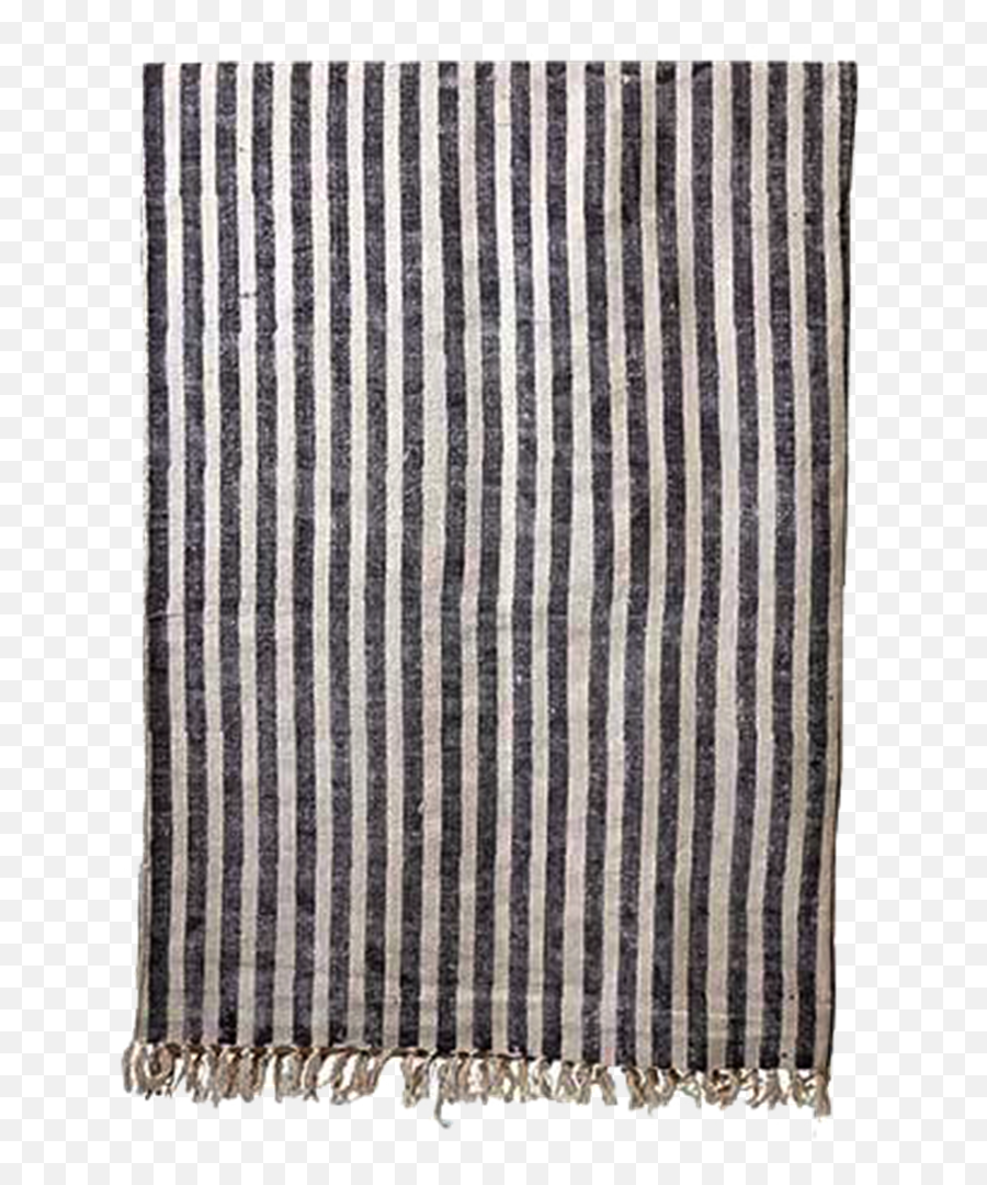 White Stripes Png - Black And White Striped Rug With Fringe,Black Stripes Png