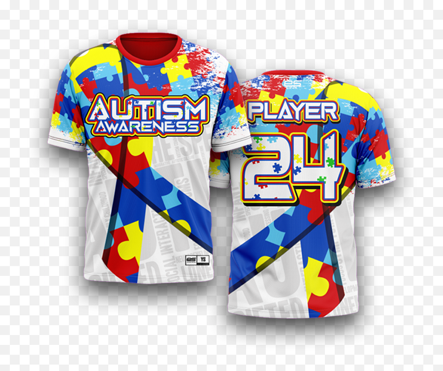 Autism Awareness - Ss Jersey Short Sleeve Png,Autism Awareness Png