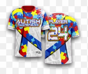 Autism Awareness - Ss Jersey Short Sleeve Png,Autism Awareness Png