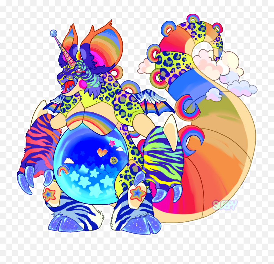 Rainbow King By Ssleepy - Fur Affinity Dot Net Dot Png,Nidoking Png