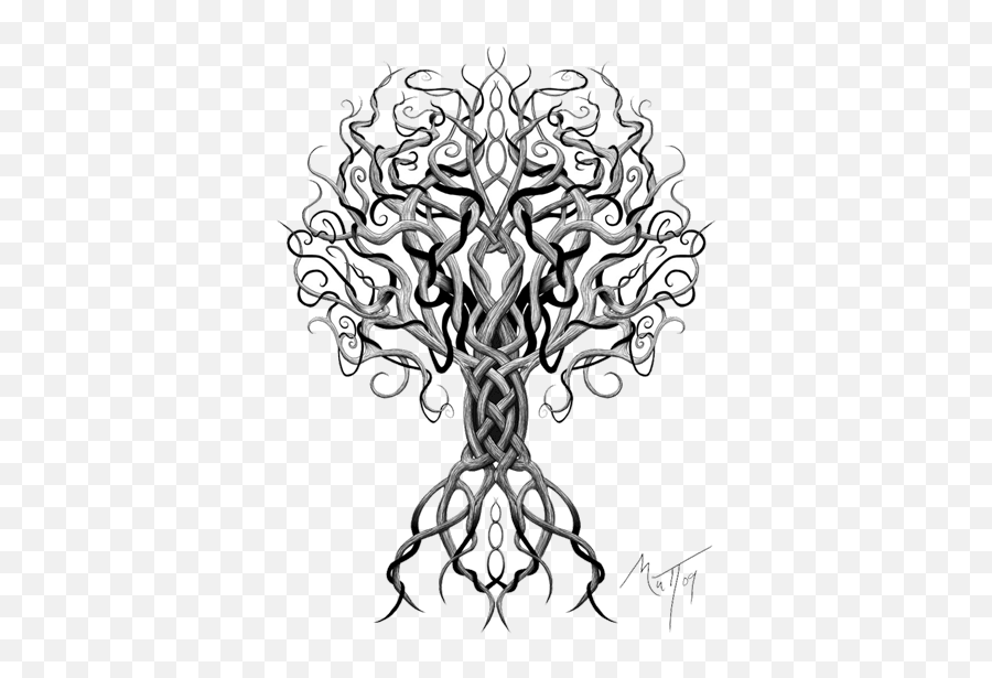 Celtic Tattoos Png Transparent Images All - Yggdrasil Tattoo,Celtic Knot Transparent Background