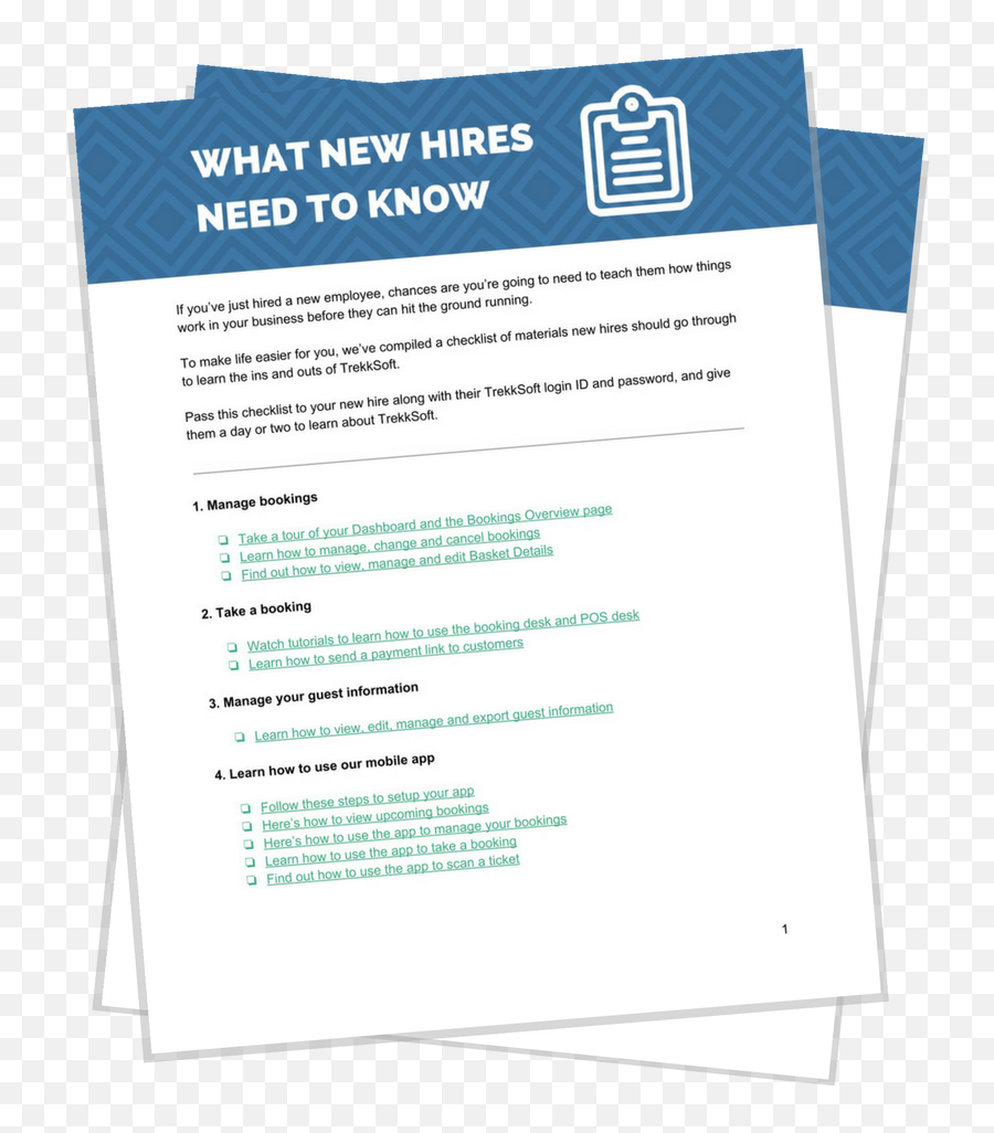 Download Your Checklist Onboarding New Hires - Tapout Png,Checklist Png