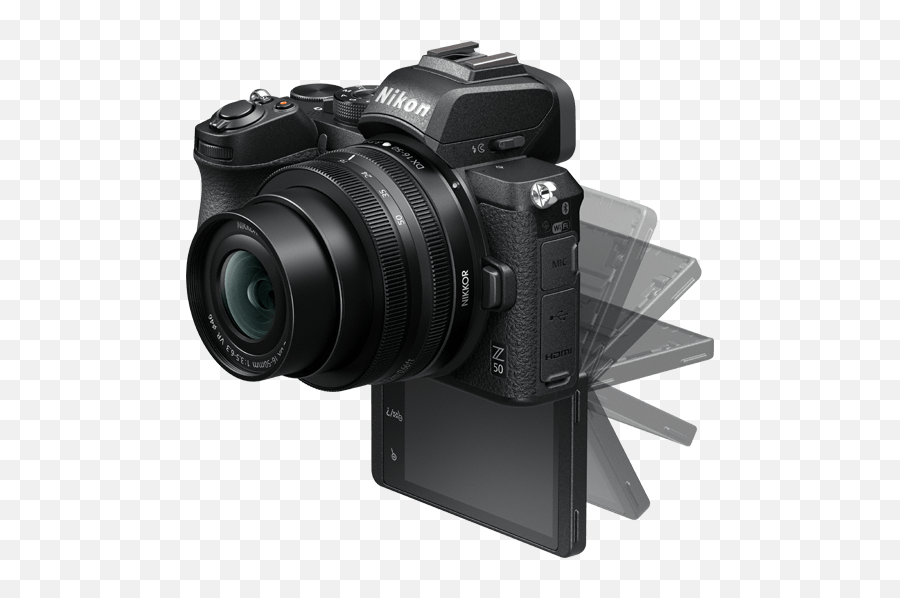 Nikon Z50 Dx - Format Mirrorless Camera With Nikkor Z 1650mm F3563 Vr Lens Green Mountain Camera Nikon Z50 Png,Nikon Lens Icon