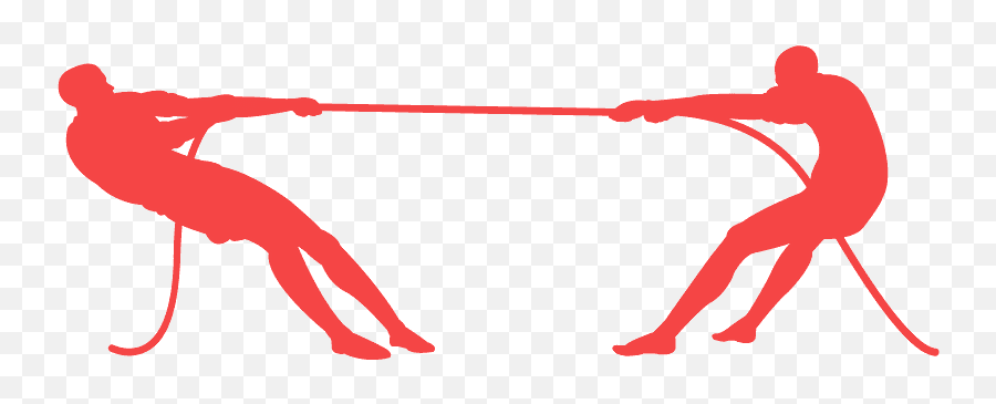 Tug Of War Silhouette Transparent - Horizontal Png,Tug Of War Icon