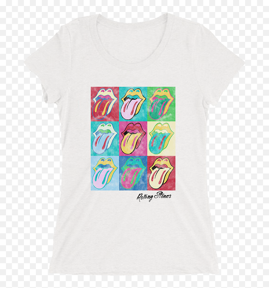 Pop Art Tongue Ladies Fit T - Short Sleeve Png,Silk Icon Shirts