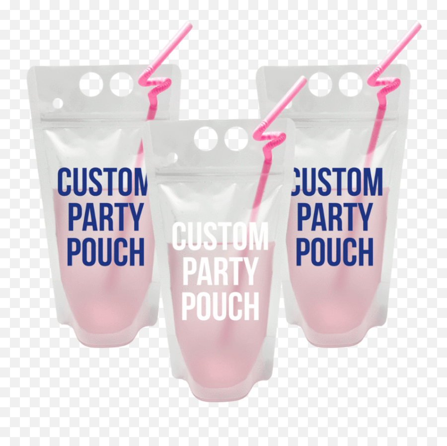 Make Your Own Party Pouch - Cup Png,Neon Icon Straws