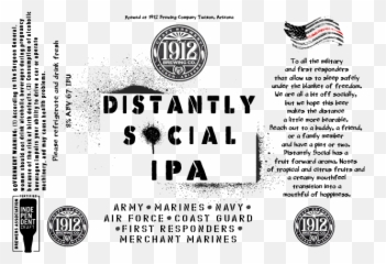 1912 Brewing Company Distantly Social - Dot png