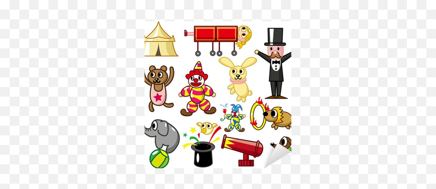 Cartoon Circus Icon Sticker Pixers - Caricatura De Un Circo Png,Circus Icon