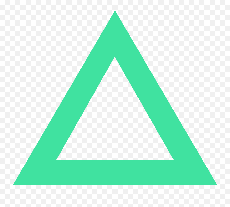 Triangle Shape Png - Green Triangle Transparent Background,Triangle Transparent Background