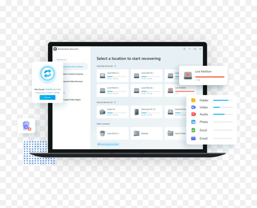 Official Recoverit - Professional Data Recovery Software Wondershare Recoverit Png,Change Pendrive Icon Software