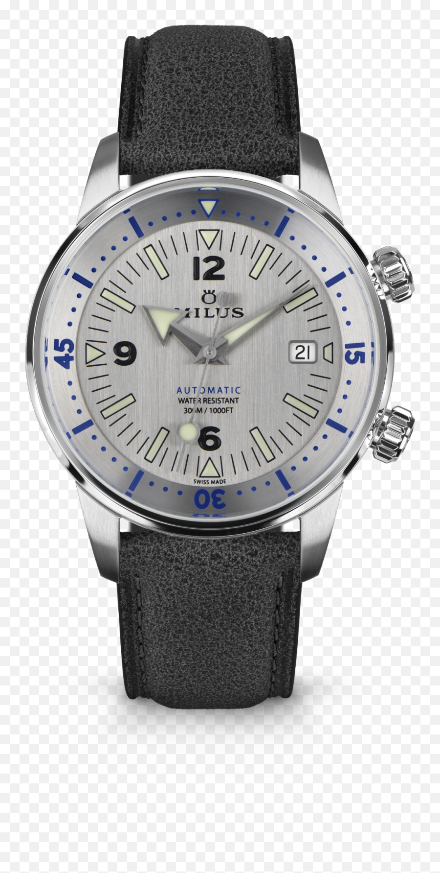 Archimèdes By Milus Silver Storm Watches - Swiss Milus Archimèdes By Milus Orange Coral Png,Icon A5 Light Sport Aircraft