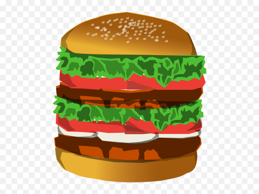 Hamburger Clipart Cartoon - Burger Bun Clipart Transparent Png,Cartoon Burger Png