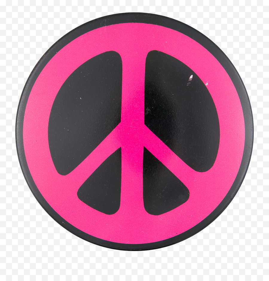 Pink Peace Sign Busy Beaver Button Museum - Girly Png,Peace Icon
